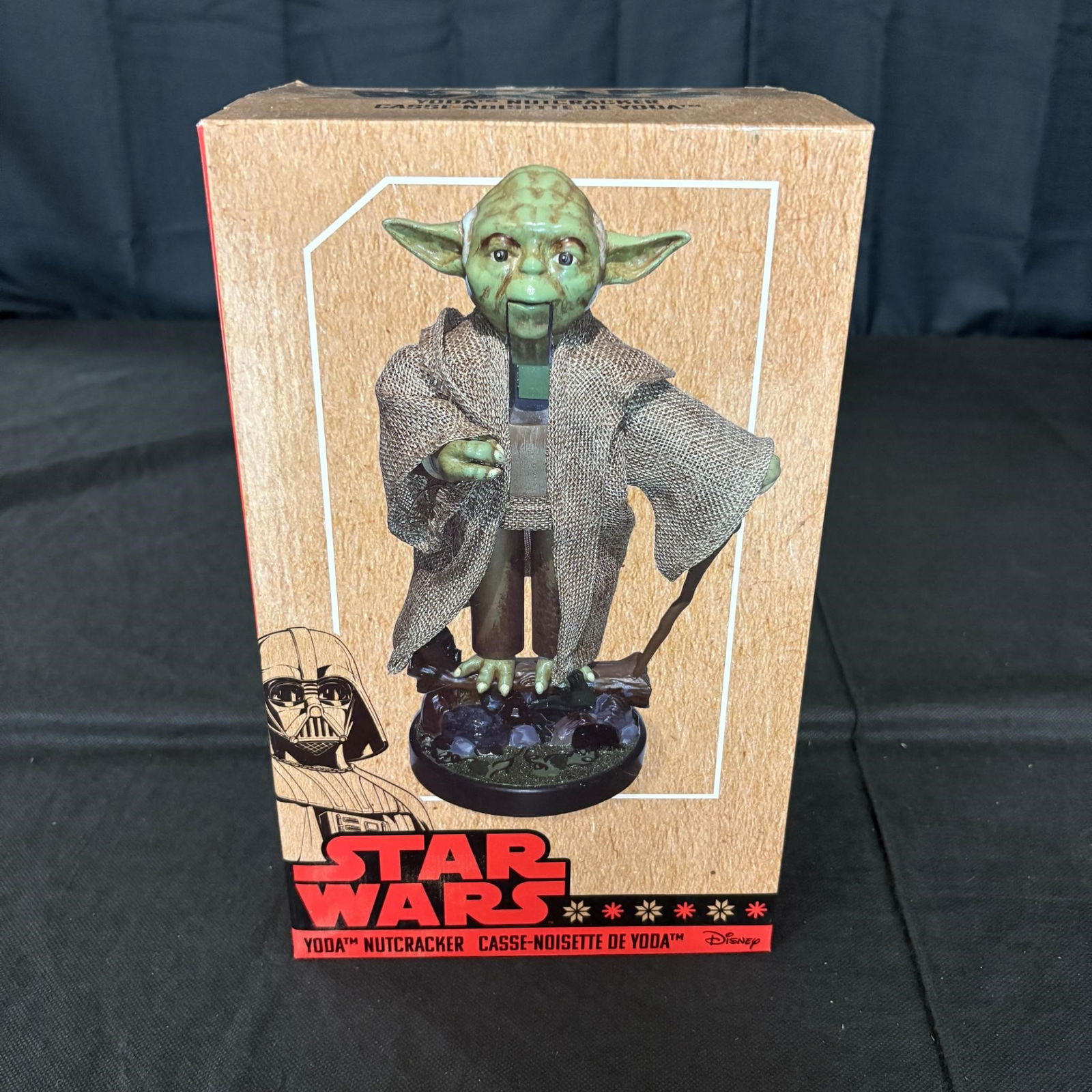 NIB Star Wars Yoda Nutcracker: We ship in-house! We ship internationally. We also offer pick up and we offer a discount for cash payments. Please look at pictures carefully to determine what you believe are the condition of each lo