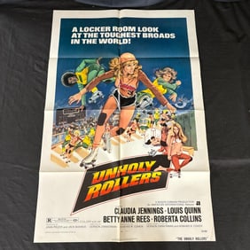 1972 Unholy Rollers Original One Sheet