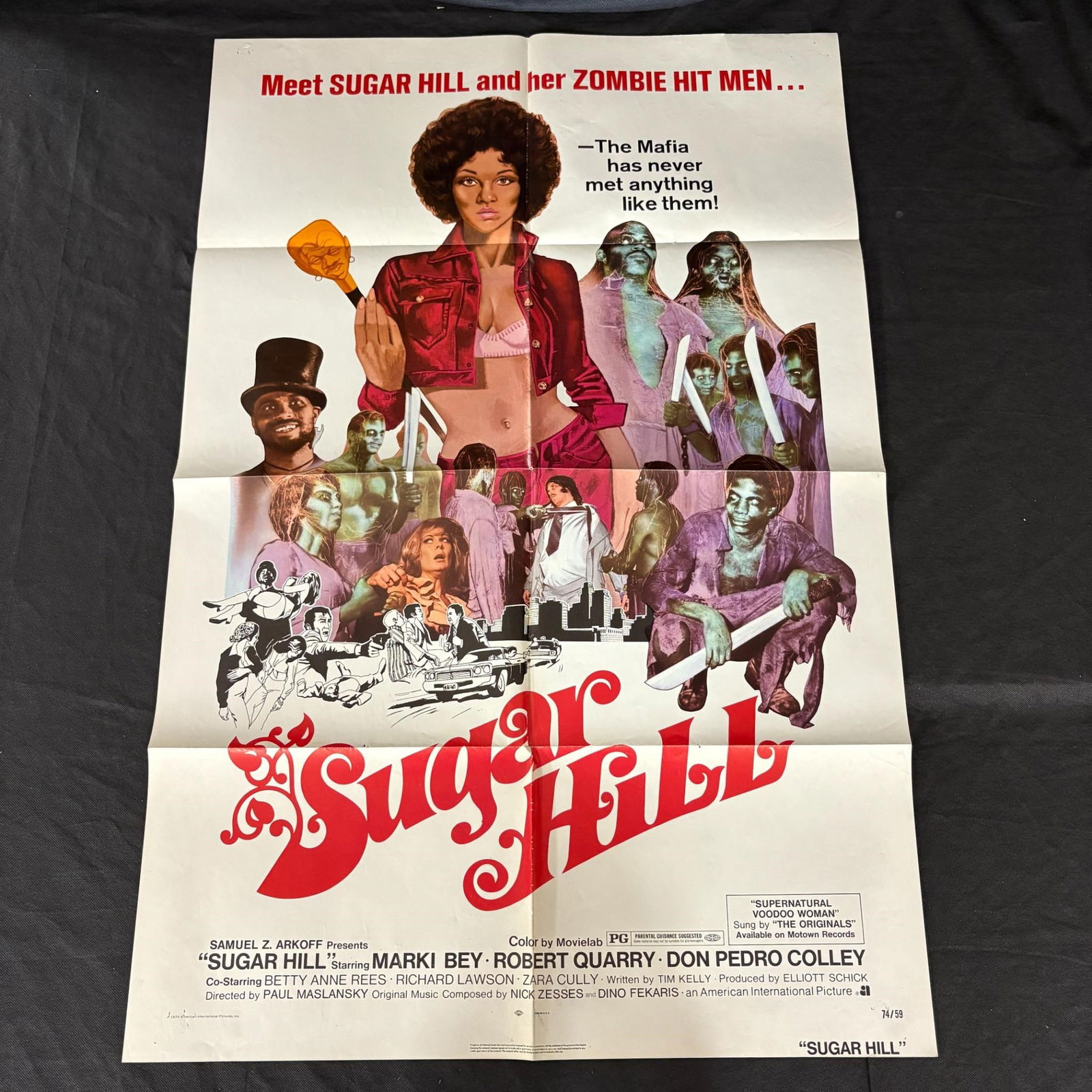 Sugar Hill Original 1974 One Sheet: Original 1974 One Sheet Movie Poster for Sugar Hill. Blaxploitation Horror Movie. We ship in-house! We ship internationally. We also offer pick up and we offer a discount for cash payments. Please loo
