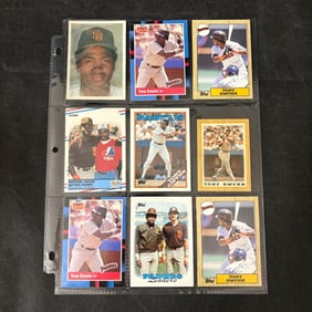 SHEET OF 9 HOF TONY GWYNN CARDS