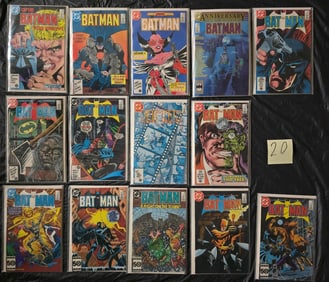 Batman DC Comics Large Copper Age Comic Book Lot