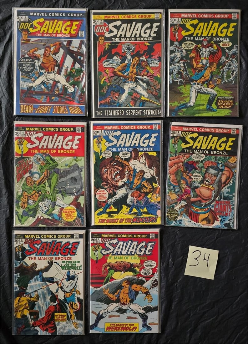 Marvel Comics Doc Savage Bronze Age Comic Books (1 of 1)
