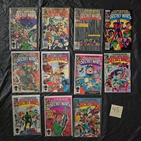 Marvel Super-hero Secret Wars Comic Books