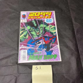 2099 Unlimited #1 1st Hulk 2099 Newstand Ed.