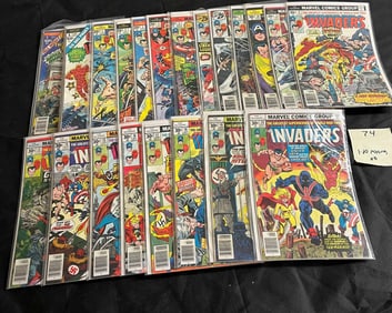 Invaders Marvel Bronze Age Comic Run w/#1 Issue