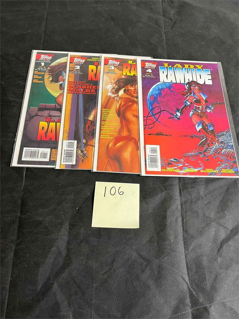 Topps Comics Lady Rawhide 1-4 Comic Books (1 of 1)