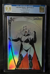 Lady Death Mike Krome Foil Ed #14/30 CGC 9.9 MINT