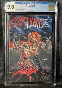 Cry for Dawn 1 1st Print 1st Dawn CGC 9.0