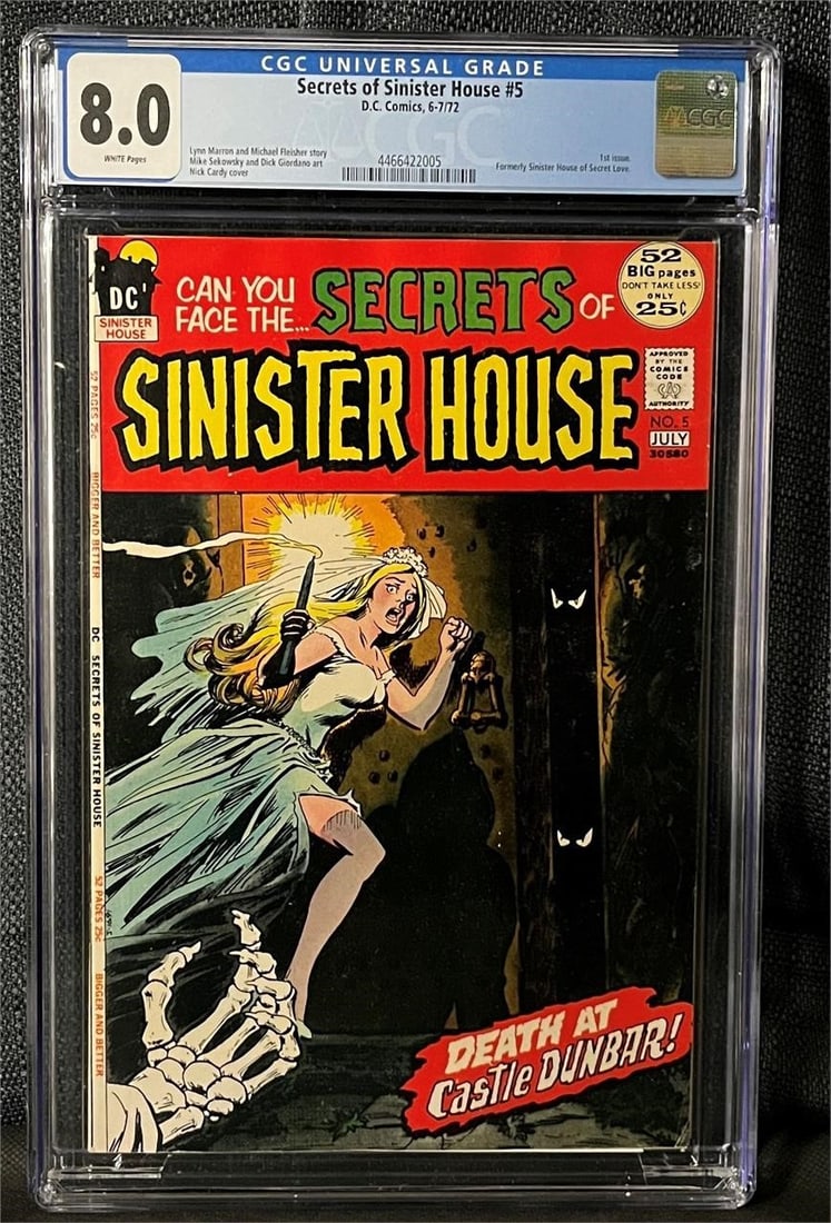 Sinister of Secret House 5 CGC 8.0: We ship in-house! We ship internationally. We also offer pick up and we offer a discount for cash payments. Please look at pictures carefully to determine what you believe are the condition of each lo