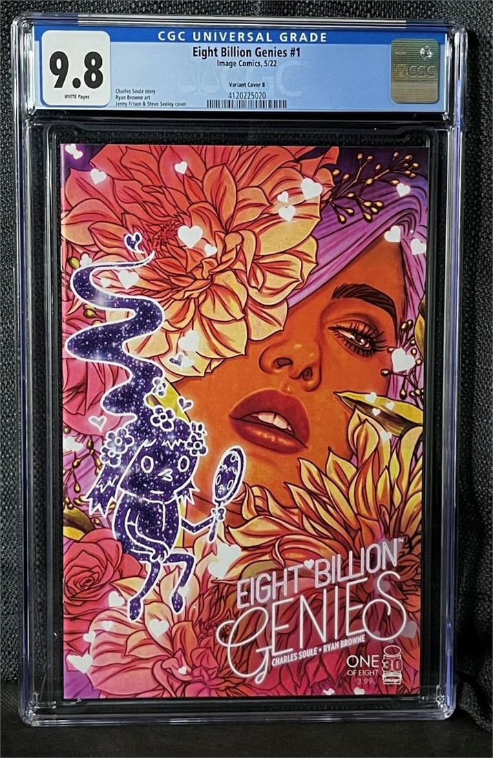 Eight Billion Genies 1 Cover B Variant CGC 9.8 (1 of 1)