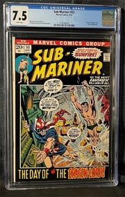 Sub-Mariner 53 CGC 7.5 Marvel Bronze Age Comic