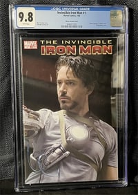 Iron Man 1 Robert Downey Jr. Photo Variant CGC 9.8