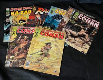 Mix of Marvel Bronze Age Magazines, Conan, Raiders