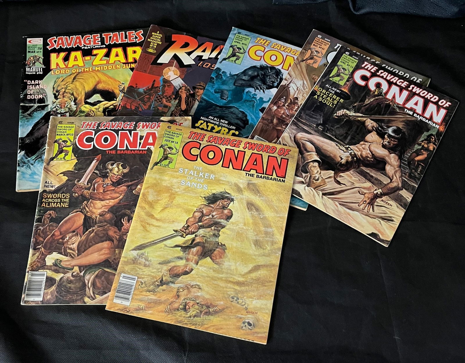 Mix of Marvel Bronze Age Magazines, Conan, Raiders: We ship in-house! We ship internationally. We also offer pick up and we offer a discount for cash payments. Please look at pictures carefully to determine what you believe are the condition of each lo