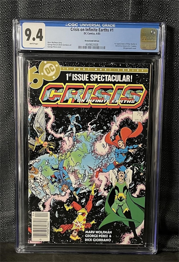Crisis on Infinite Earths 1 Newsstand Ed. CGC 9.4 (1 of 1)
