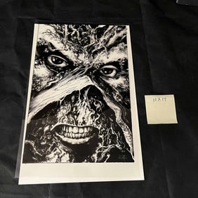 Swamp Thing Close up Printing Proof