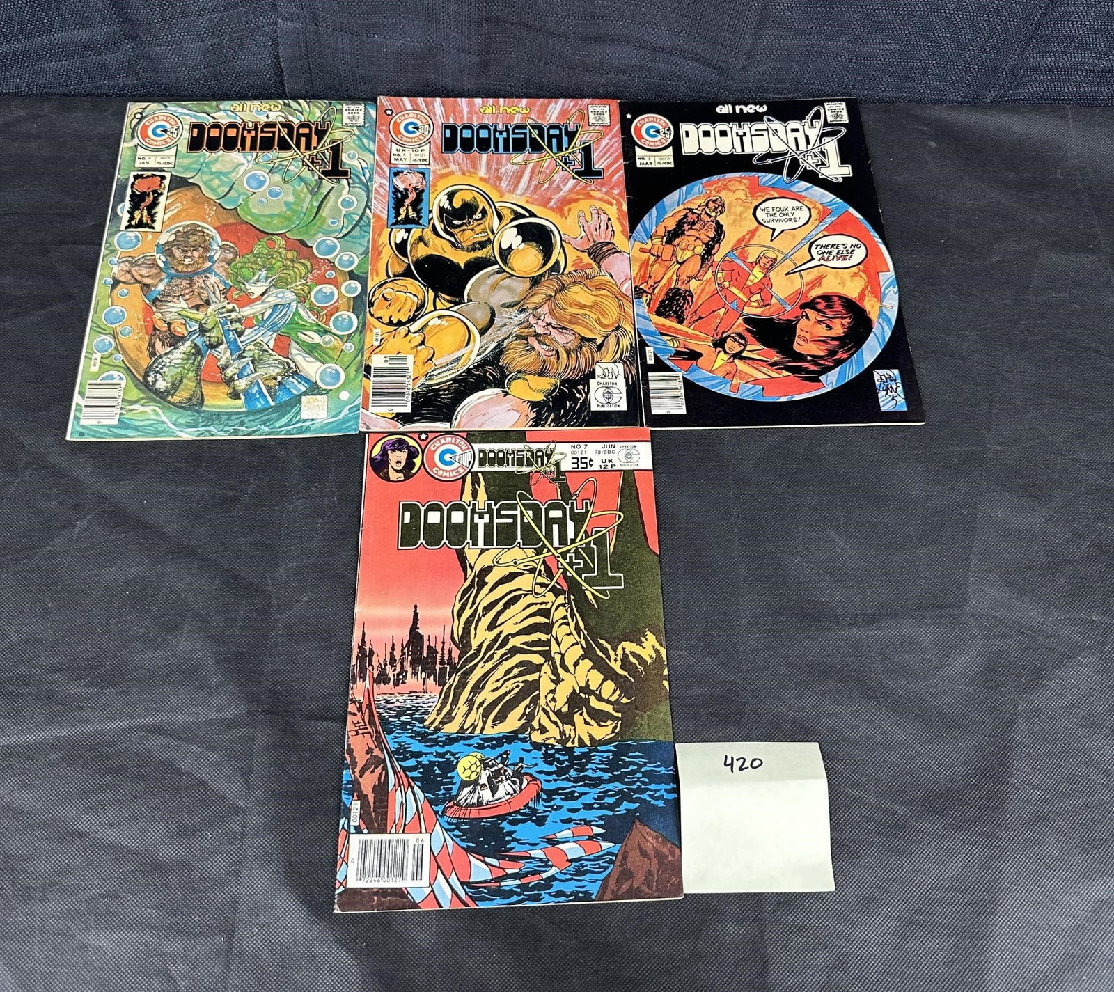 Charlton Doomsday +1 Bronze Age Comic Books: We ship in-house! We ship internationally. We also offer pick up and we offer a discount for cash payments. Please look at pictures carefully to determine what you believe are the condition of each lo