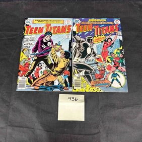 Teen Titans #44, 45 NewsStand DC Bronze Age Comics