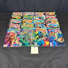 Superman and Batman DC Copper Age Comic Lot