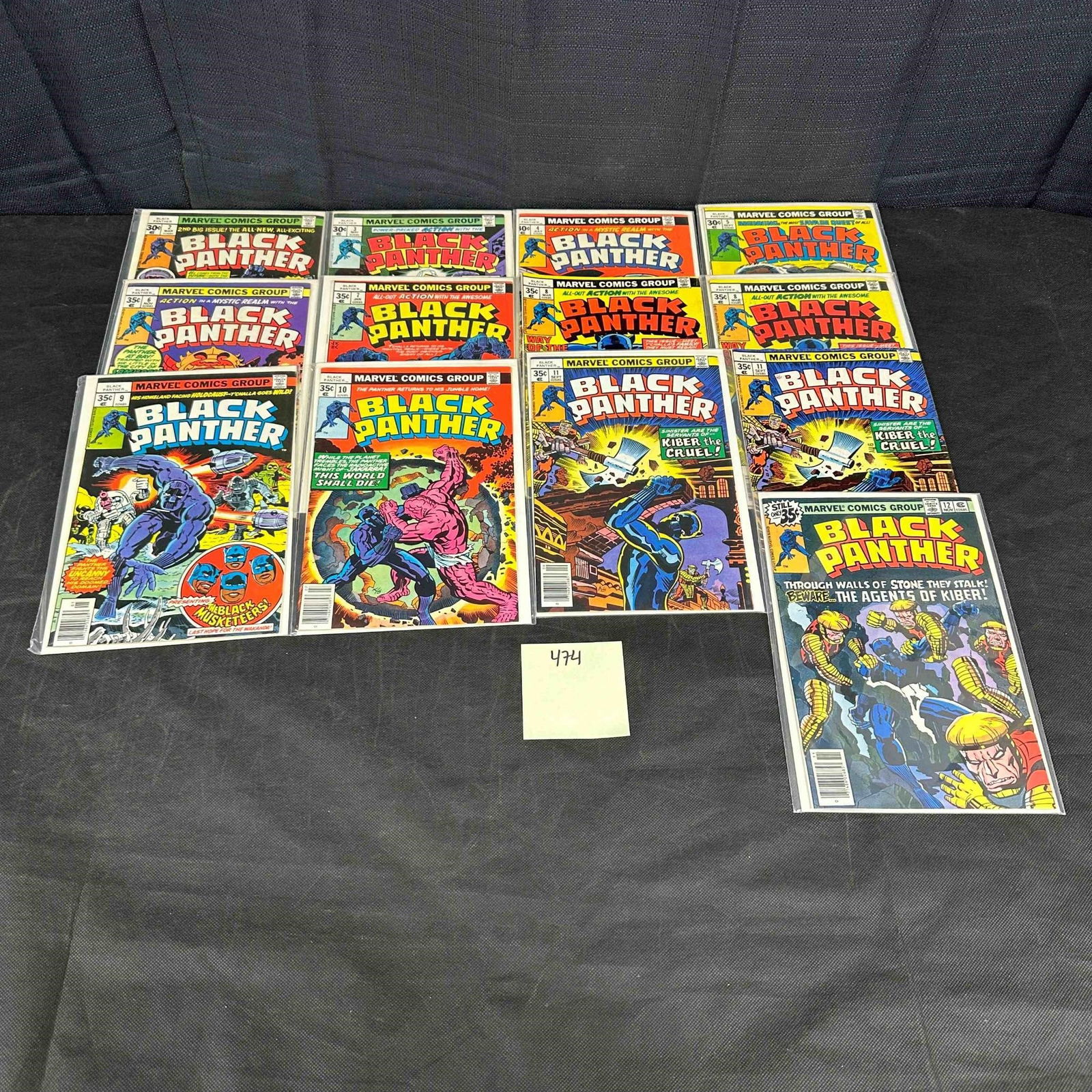 Black Panther #2-12 w Newsstands Bronze Age Marvel: We ship in-house! We ship internationally. We also offer pick up and we offer a discount for cash payments. Please look at pictures carefully to determine what you believe are the condition of each lo