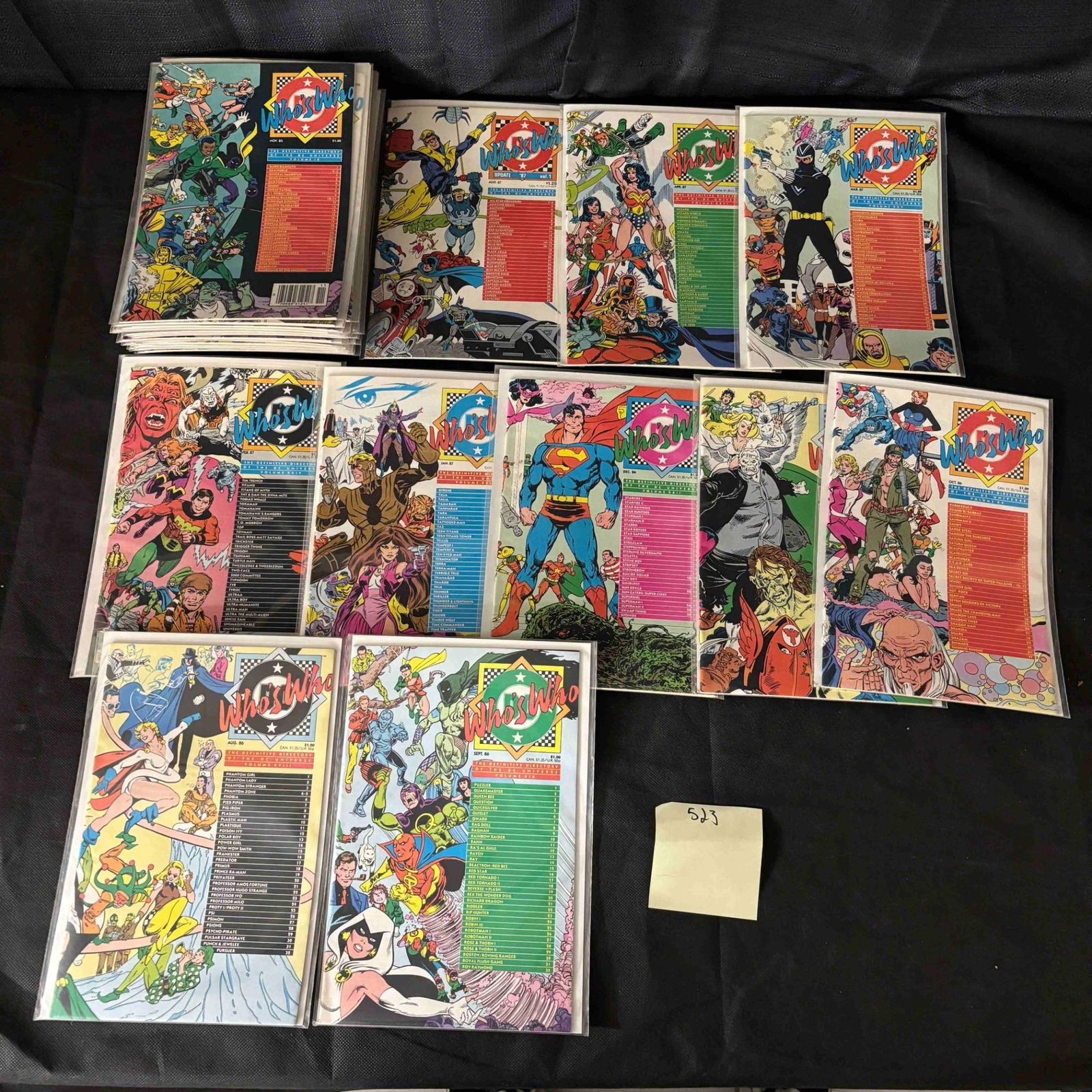 DC Comics Who's Who in DC Universey Comic Books: We ship in-house! We ship internationally. We also offer pick up and we offer a discount for cash payments. Please look at pictures carefully to determine what you believe are the condition of each lo