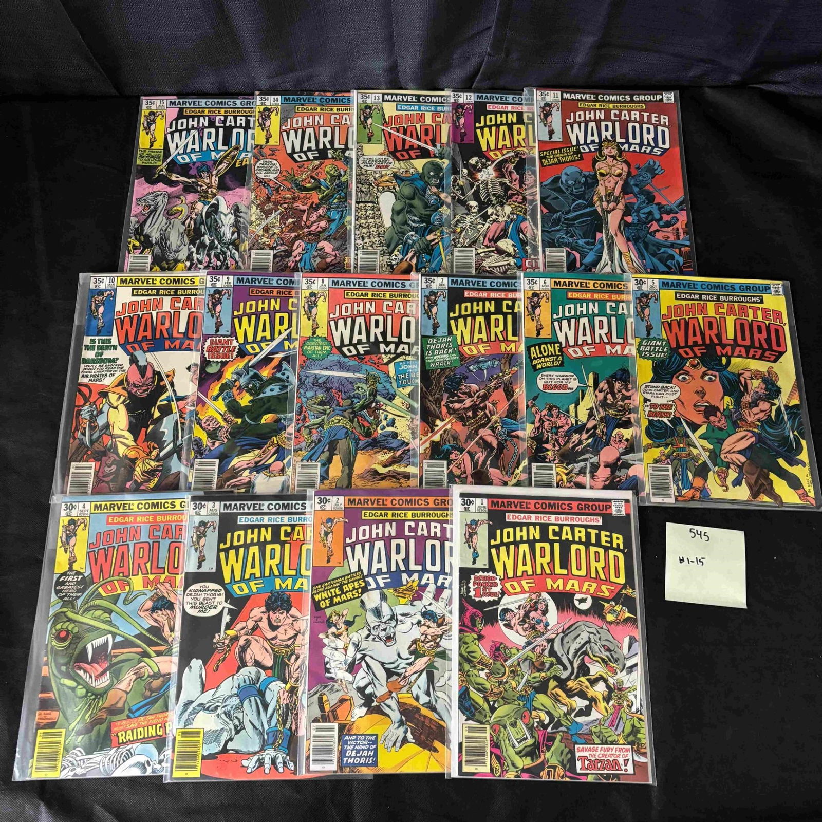 Marvel Comics John Carter Warlord of Mars Comics: We ship in-house! We ship internationally. We also offer pick up and we offer a discount for cash payments. Please look at pictures carefully to determine what you believe are the condition of each lo