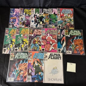 Marvel Comics Alpha Flight Comic Books