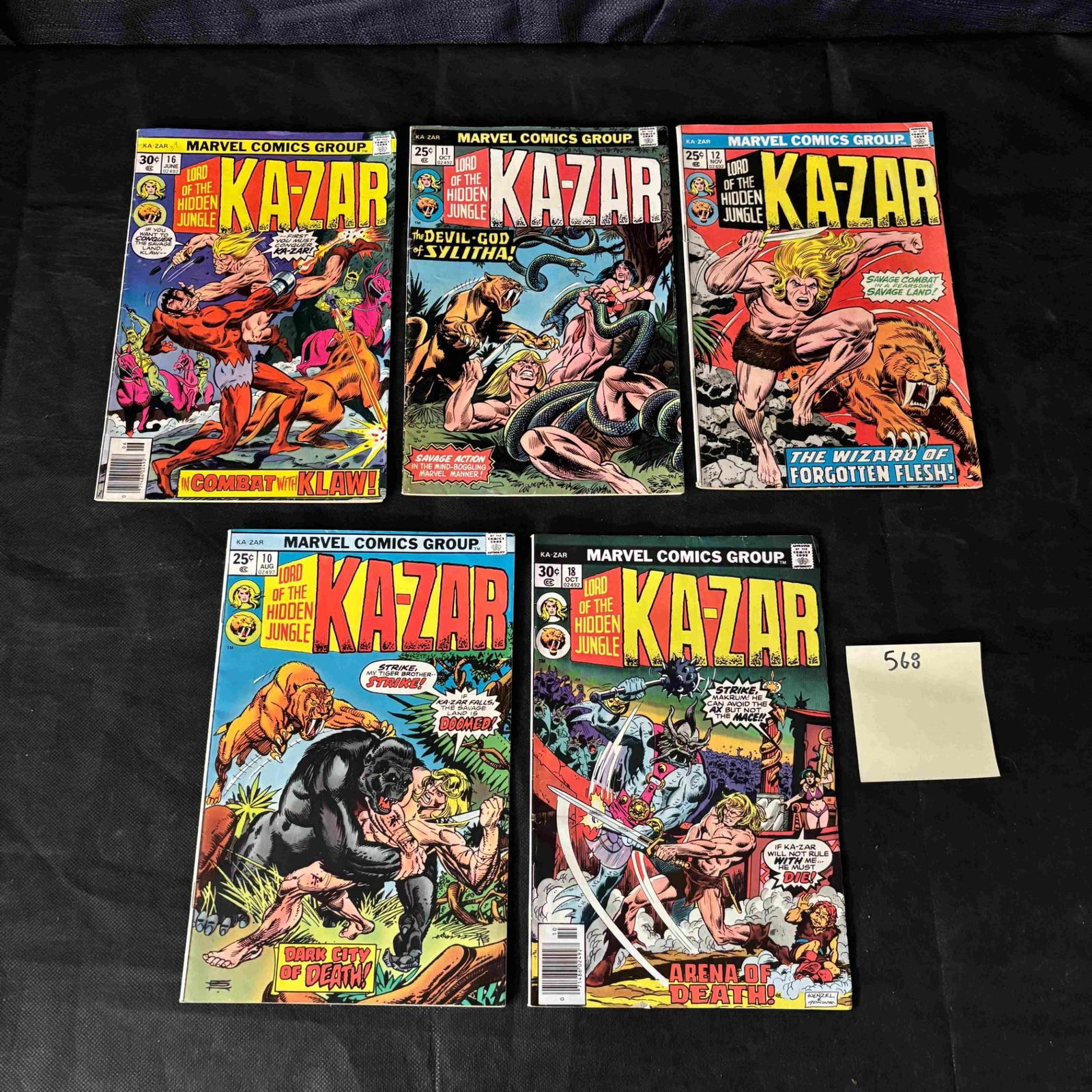 Marvel Comics Ka-Zar Bronze Age Comic Books (1 of 2)