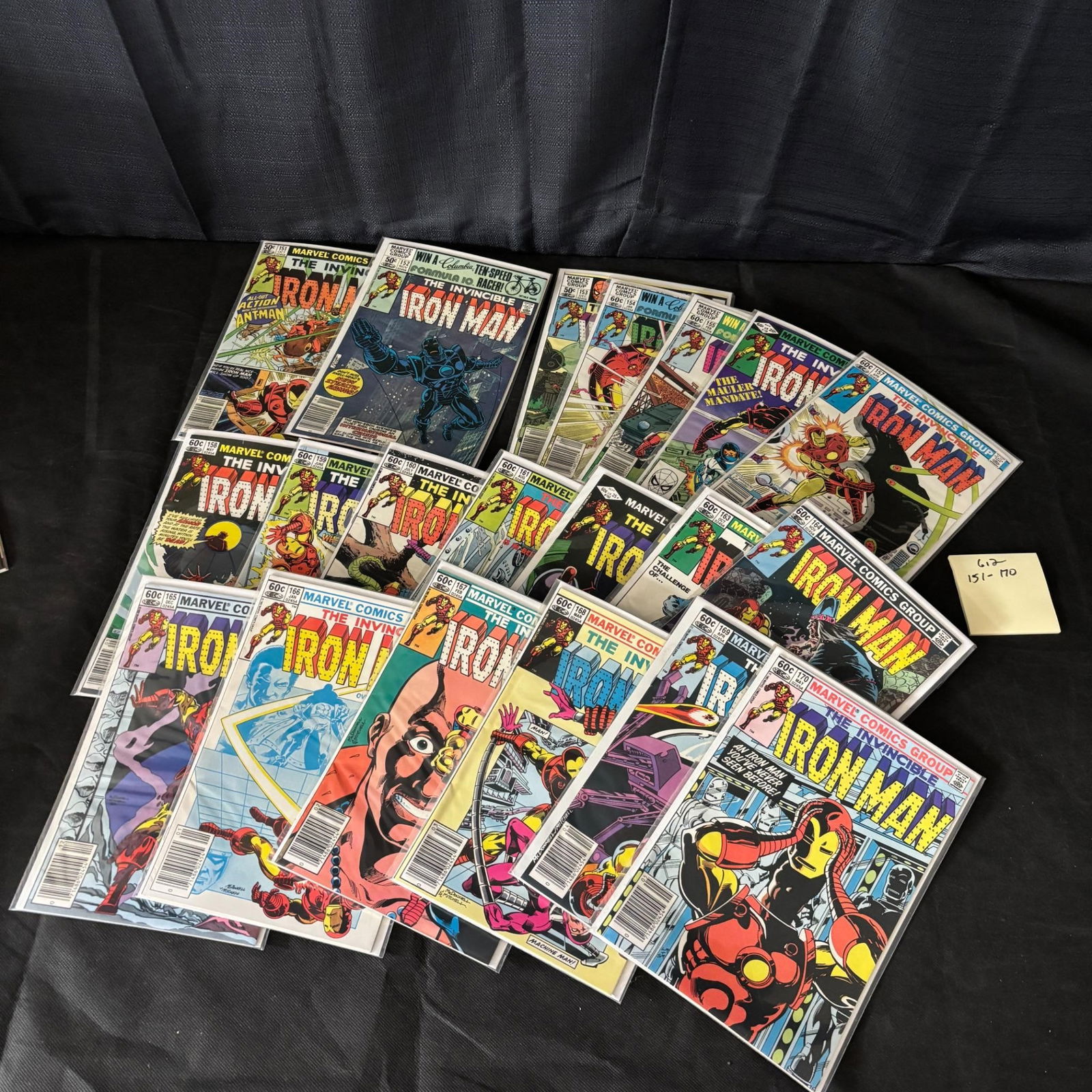 Marvel Comics Iron Man Bronze Age Comics 151-170 (1 of 2)