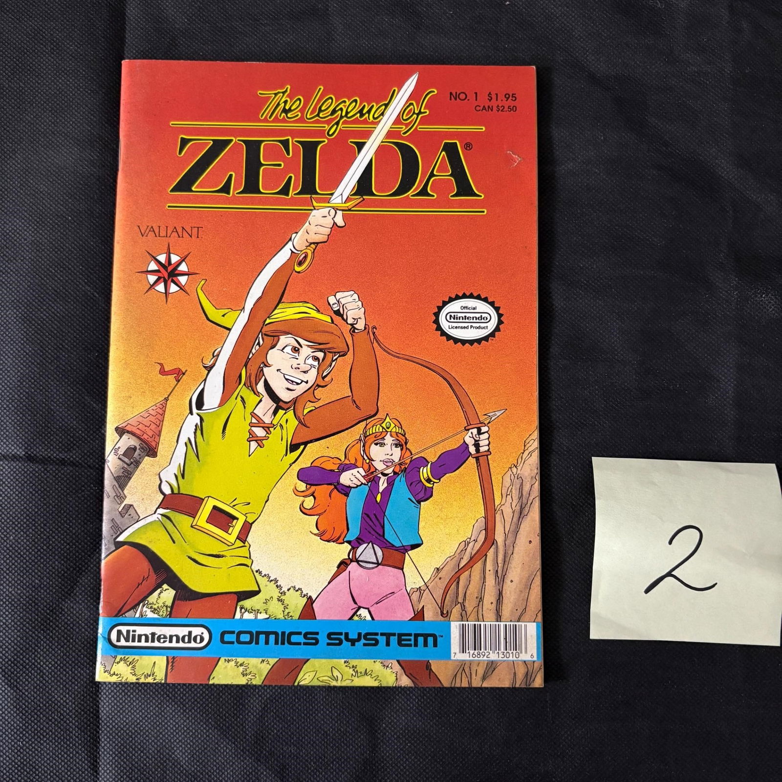 Legend of Zelda 1 Valiant Bronze Age Key Comic (1 of 2)