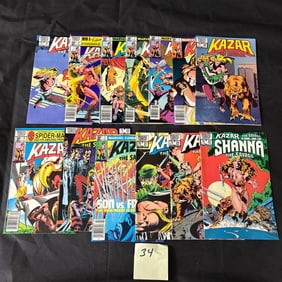 Marvel Comics Kazar Bronze Age Comic Books
