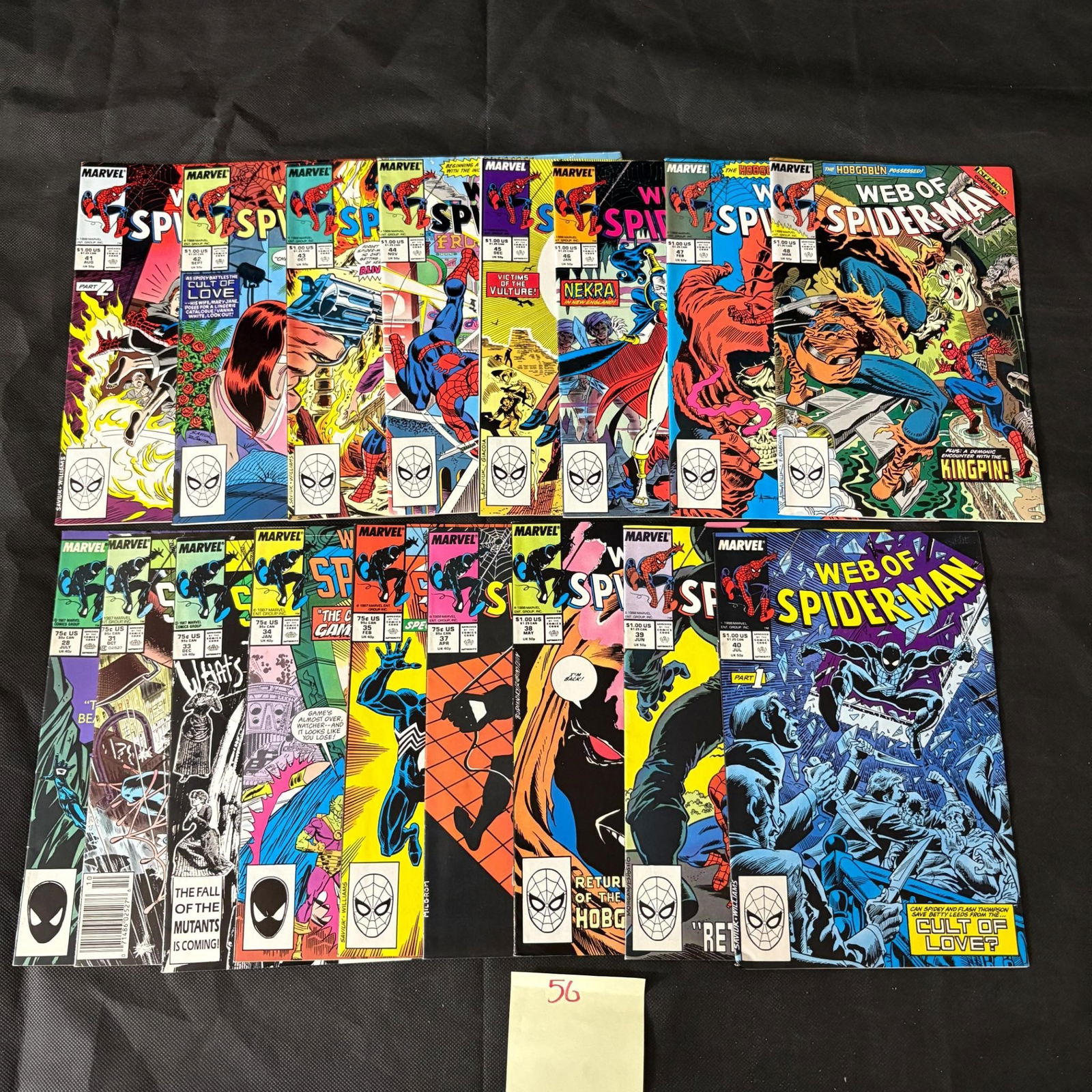 Marvel Comics Web of Spider-man Comic Books: We ship in-house! We ship internationally. We also offer pick up and we offer a discount for cash payments. Please look at pictures carefully to determine what you believe are the condition of each lo
