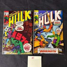 Marvel Comics Hulk 135 & 136 Silver Age Comics