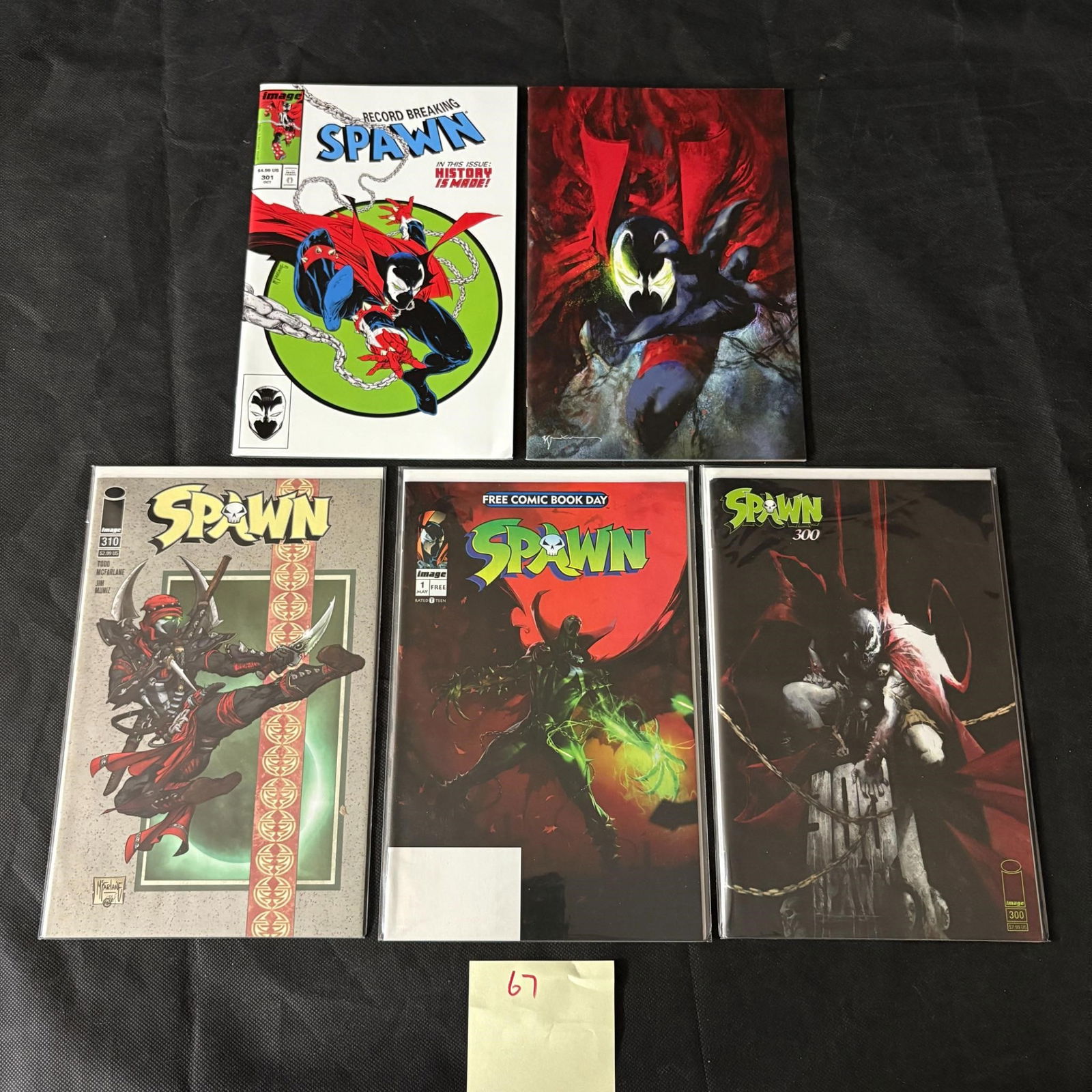 Spawn Comic Books w/ #300 & 301: We ship in-house! We ship internationally. We also offer pick up and we offer a discount for cash payments. Please look at pictures carefully to determine what you believe are the condition of each lo