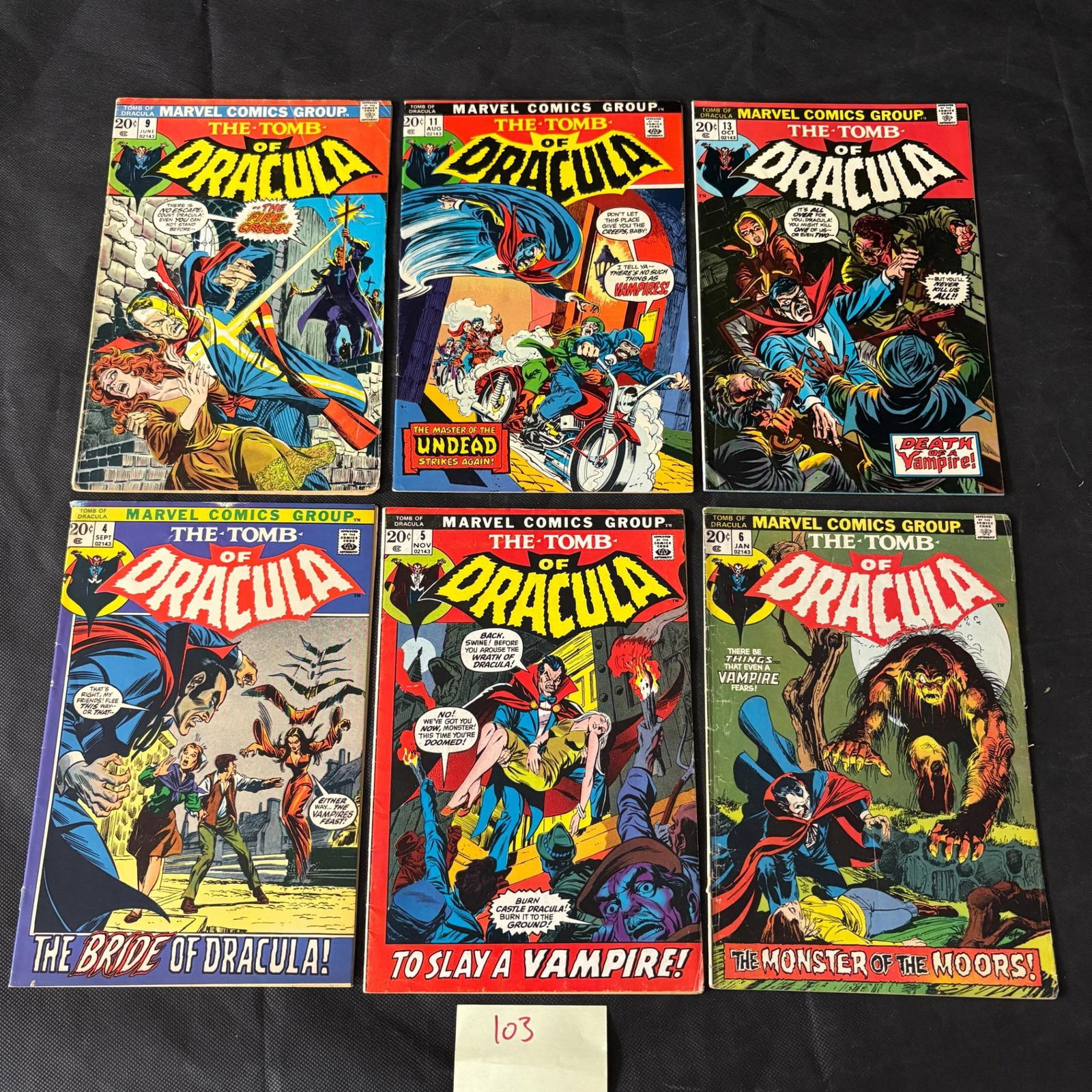 Tomb of Dracula Marvel Bronze Age Comics w/ #4,5 + (1 of 2)