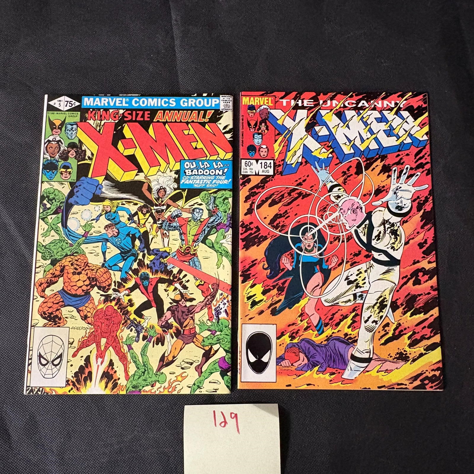 X-men 184 & Annual #5 Comic Books: We ship in-house! We ship internationally. We also offer pick up and we offer a discount for cash payments. Please look at pictures carefully to determine what you believe are the condition of each lo