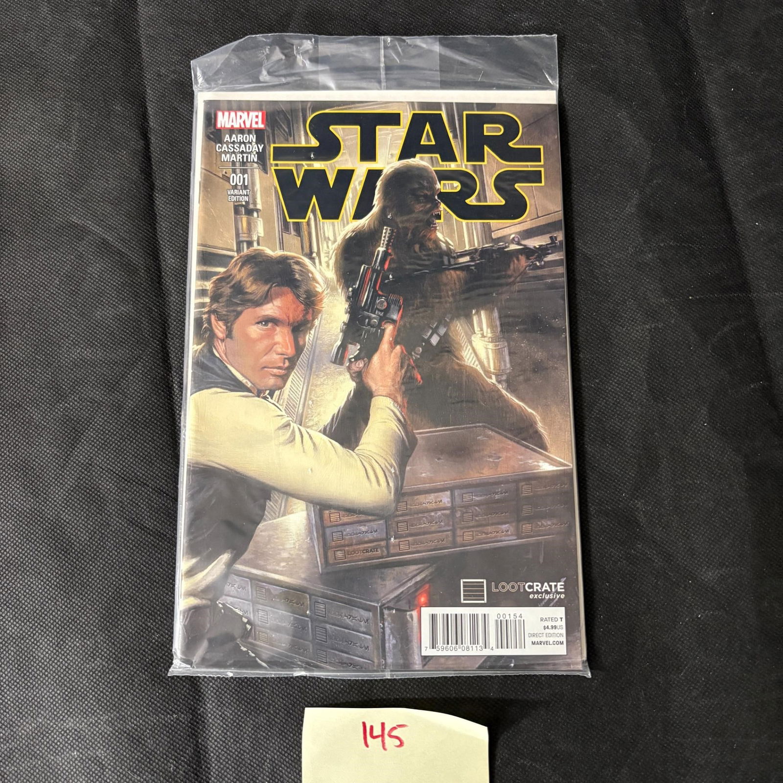 Star Wars 1 Loot Crate Variant Polybagged Comic: Still sealed in original shipping bagWe ship in-house! We ship internationally. We also offer pick up and we offer a discount for cash payments. Please look at pictures carefully to determine what you