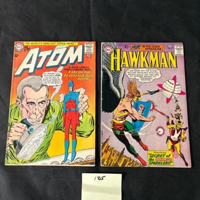 Atom 16 & Hawkman 2 DC Silver Age Comic Books
