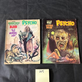 Psycho #16 & 17 Bronze Age Horror Magazine