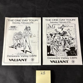 Signed Valiant Comics One Page Prints
