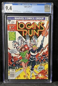 Logan's Run 1 Marvel Bronze Age CGC 9.4