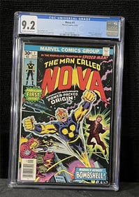 Nova 1 1st App Key Bronze Age Comic CGC 9.2