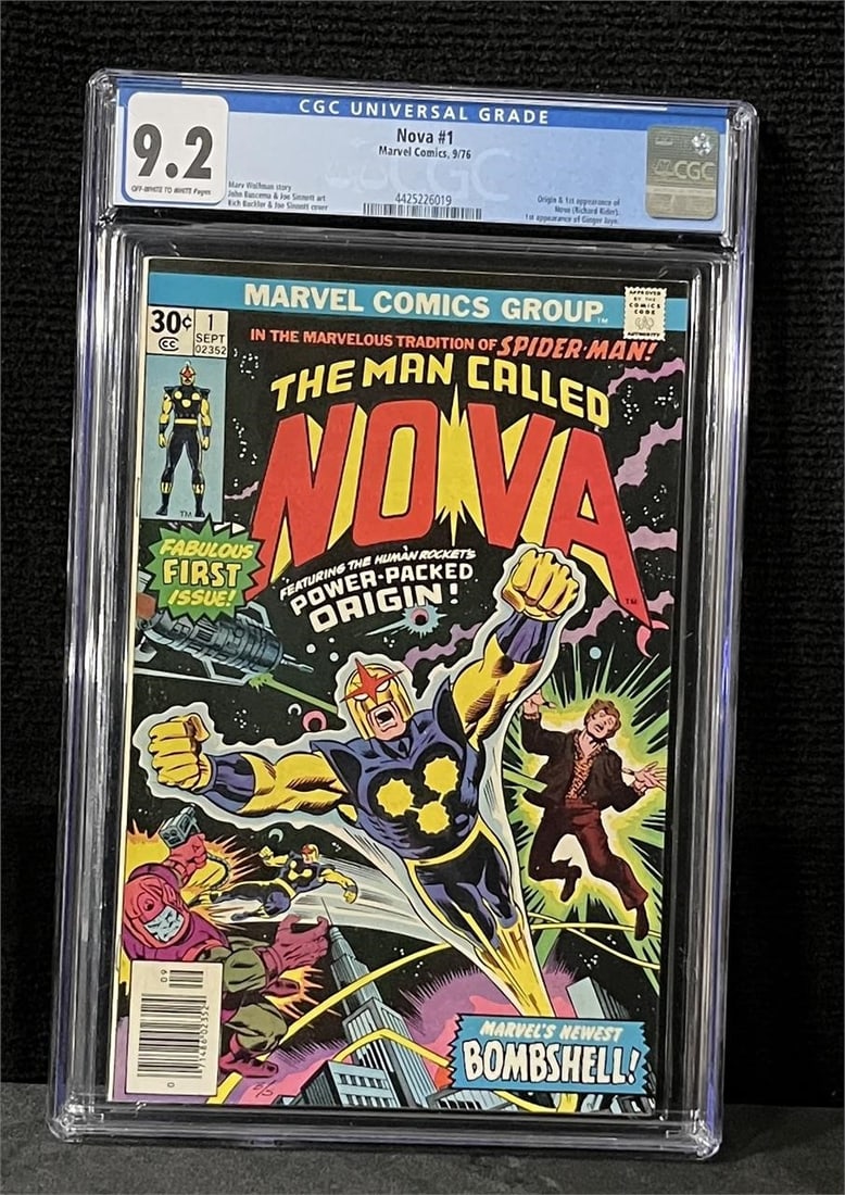 Nova 1 1st App Key Bronze Age Comic CGC 9.2 (1 of 1)