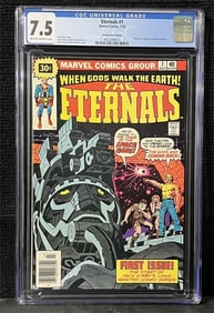 Eternals 1 .30 Cent price Variant CGC 7.5 Comic