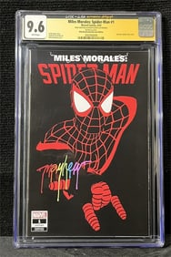 Mike Mayhew Signed Miles Morales Comic CGC/JSA 9.6