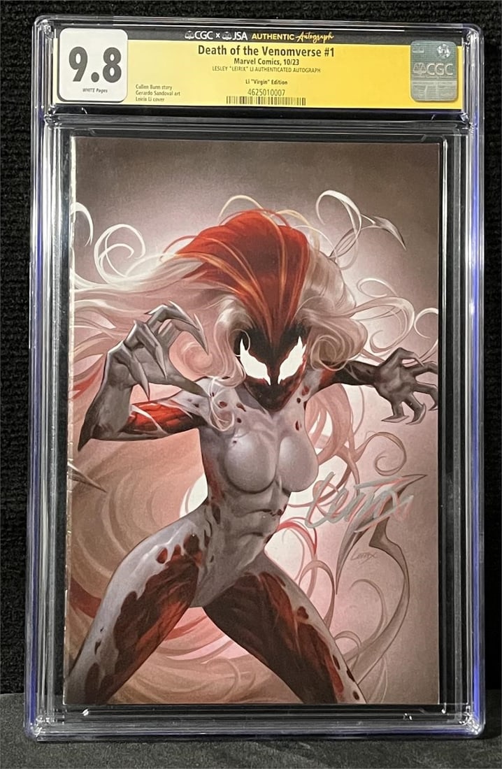 Signed Li Virgin Variant Death of Venom CGC SS 9.8 (1 of 1)