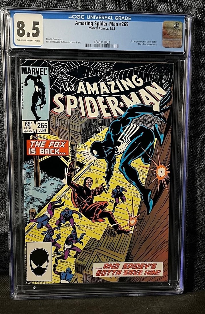 Amazing Spider-man 265 1st Silver Sable CGC 8.5 (1 of 1)