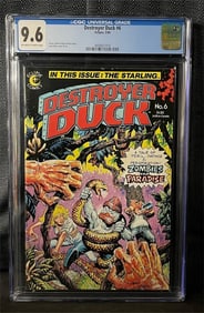 Destroyer Duck 6 Jack Kirby Cover Art CGC 9.6