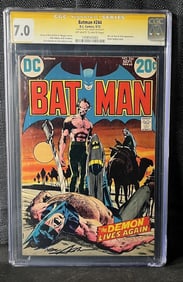 Neal Adams Signed Batman Comic CGC SS Cracked Case