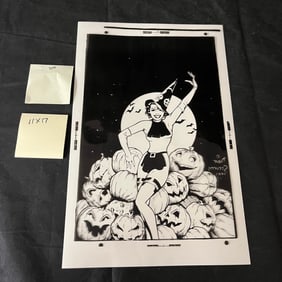 Dave Stevens Poster B/W Printing Proof